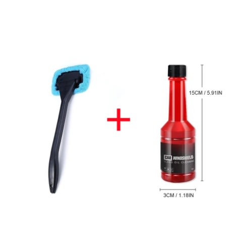 150ml Car Windshield Oil Film Remover Glass Cleaner  + Glass Wiper Brush Cleaner