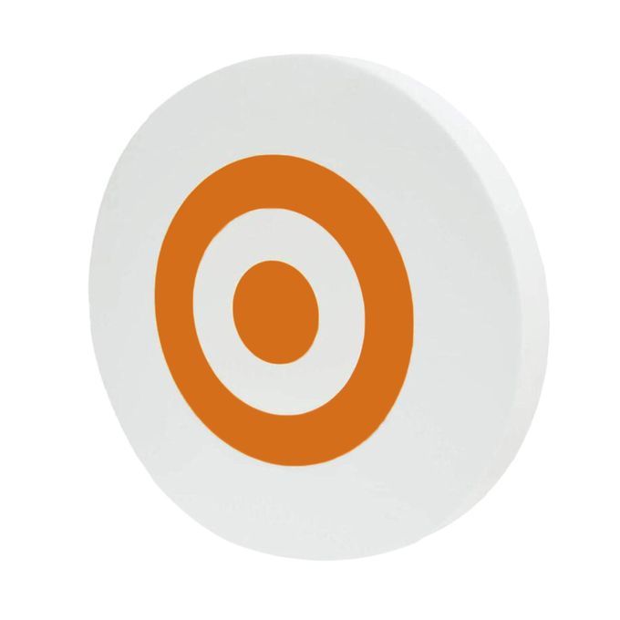 EVA Archery Arrow Target Round With 2pcs Colored Paper White Orange
