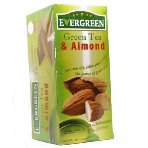 Green Tea With Almond - 200g - 100 Tea Bags