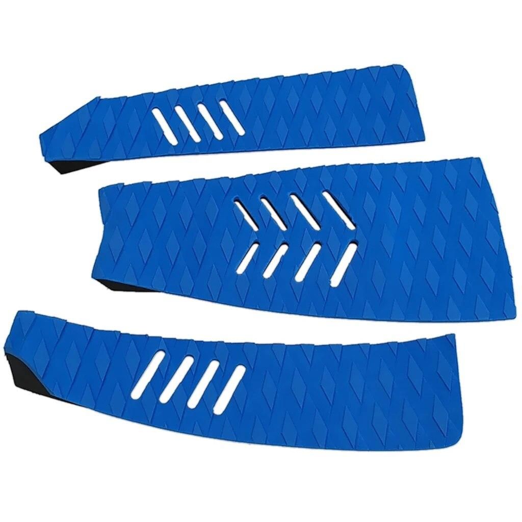 3pcs Surf Deck Traction Pads Premium EVA Grip Tail Pad Adhesive Surfing Accessories for Surfboard Skimboard Paddleboard