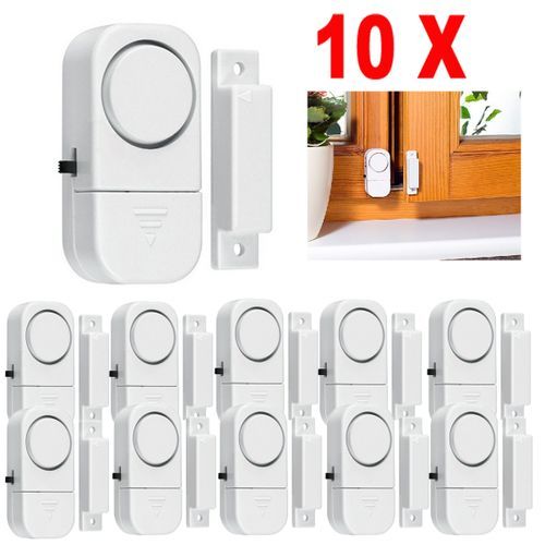 10Pcs WIRELESS Home Door Window Burglar Security ALARM System Magnetic Sensor