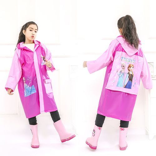 PVC Kids Thick Raincoat (Frozen)