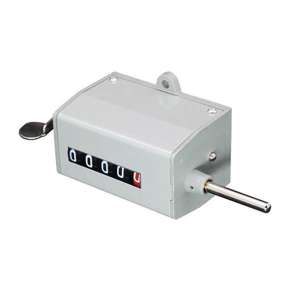 5 Digits Counter Mechanical Rotating Speed Meter 75-I Totalizing Pull Counter Resettable Digital Punch Counter