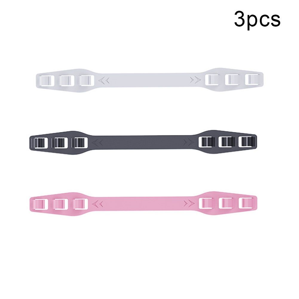 3Pcs Face Mask Ear Hooks Non-slip-Black White Pink