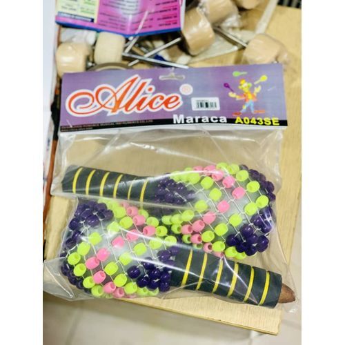 A Pair Of Alice Beaded Maracas Shakers For Music Lovers