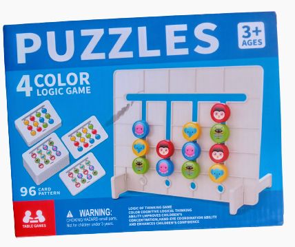 Montessori Slide Puzzle Matching Logic Game Educational Toys