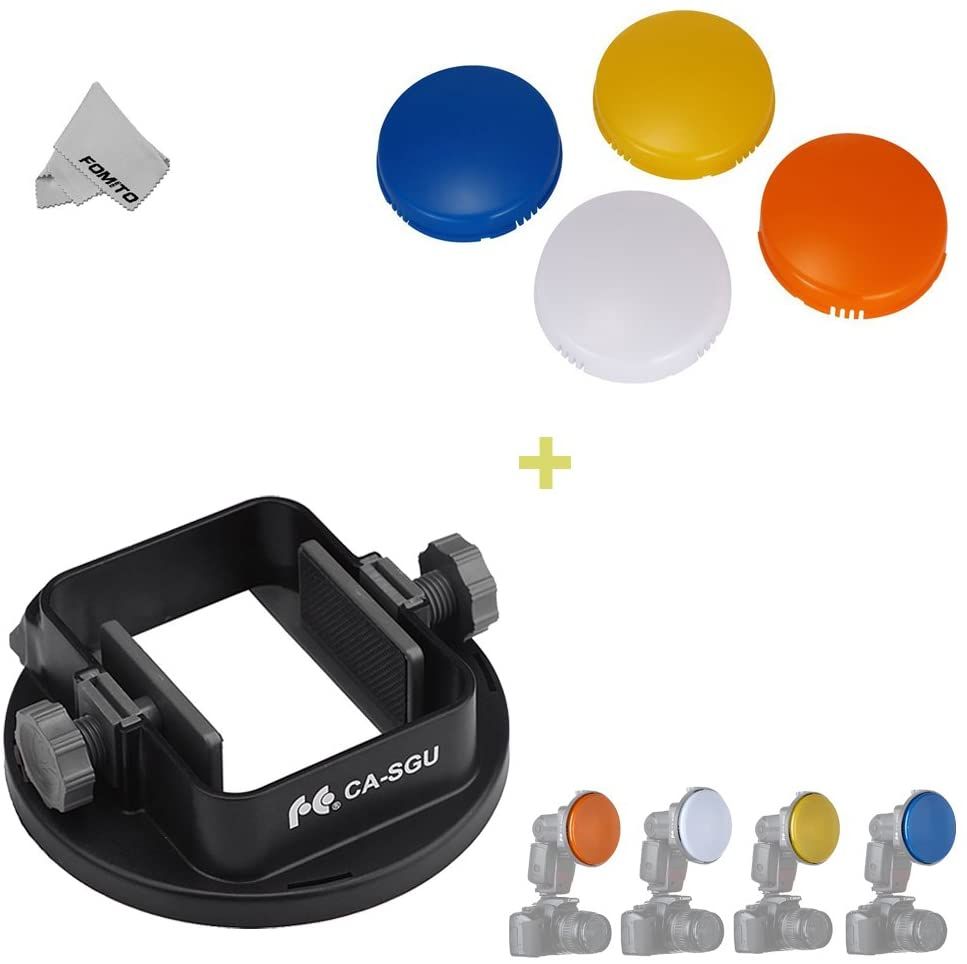 4pcs Color Filter & Flash Adapter Mount