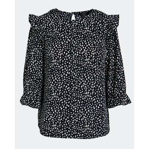 Women Ruffle Shoulder Blouse