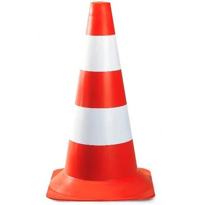 Safety Traffic Cone With Reflectors-red-70cm