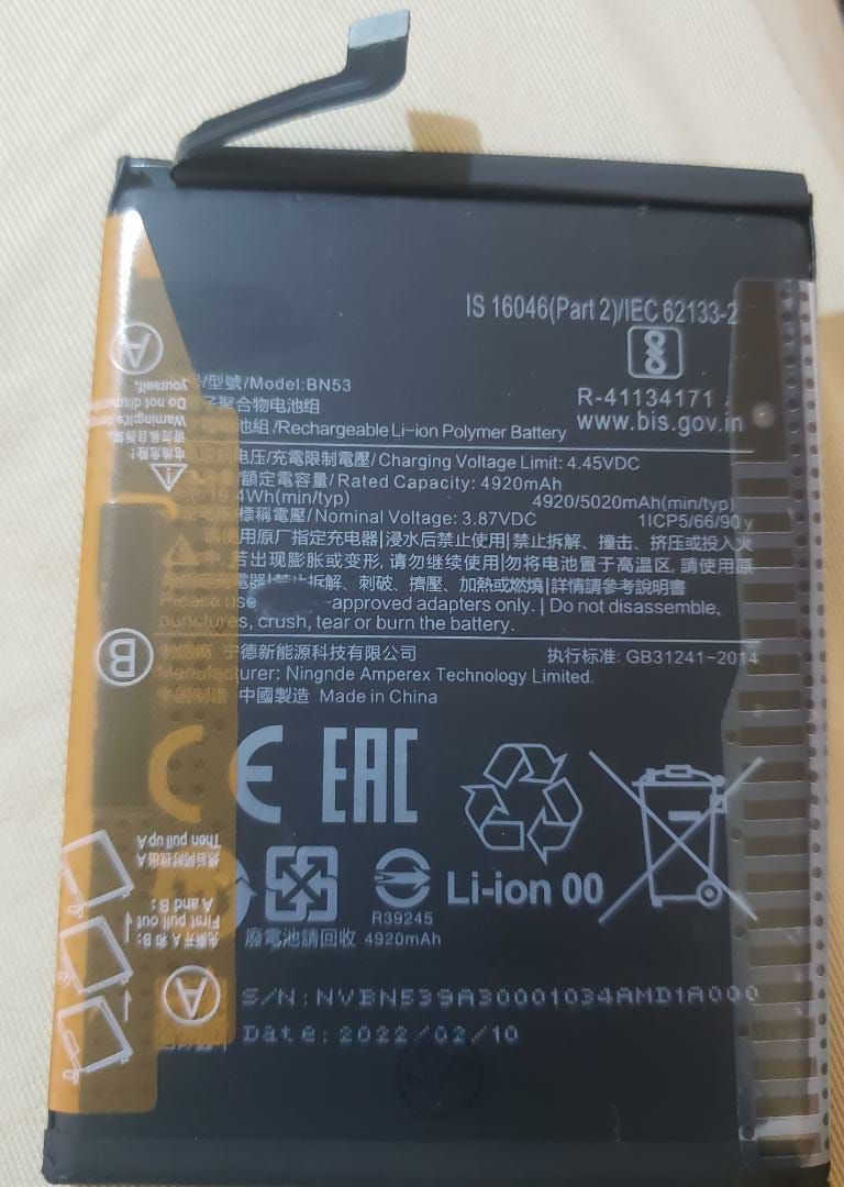 Redmi Note 10 Pro  Replacement Battery