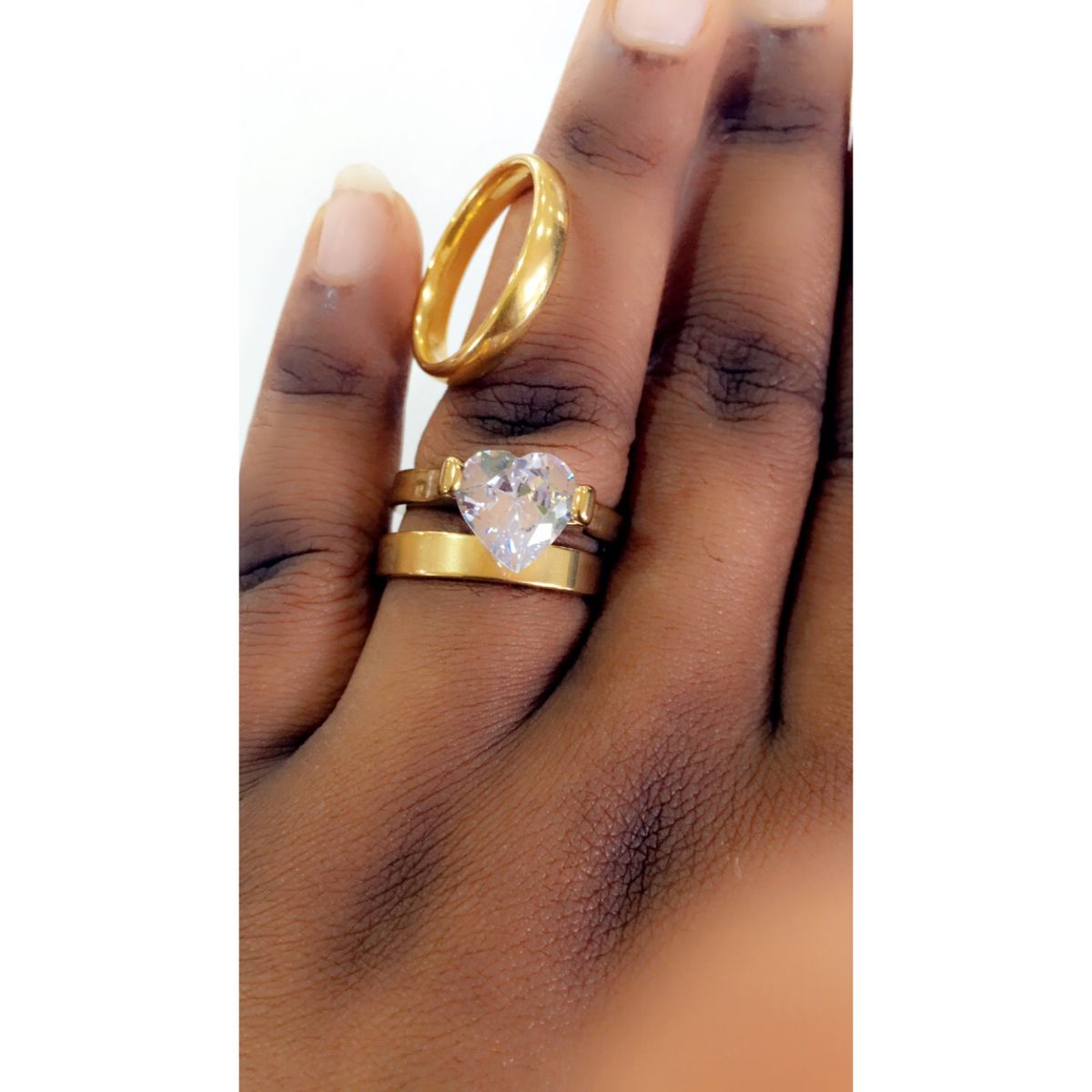 Couple Wedding Stainless Ring Sets