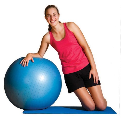 Exercise Massage Ball & Air Pump For Yoga Fitness Pilates Sculpting- 65 Cm