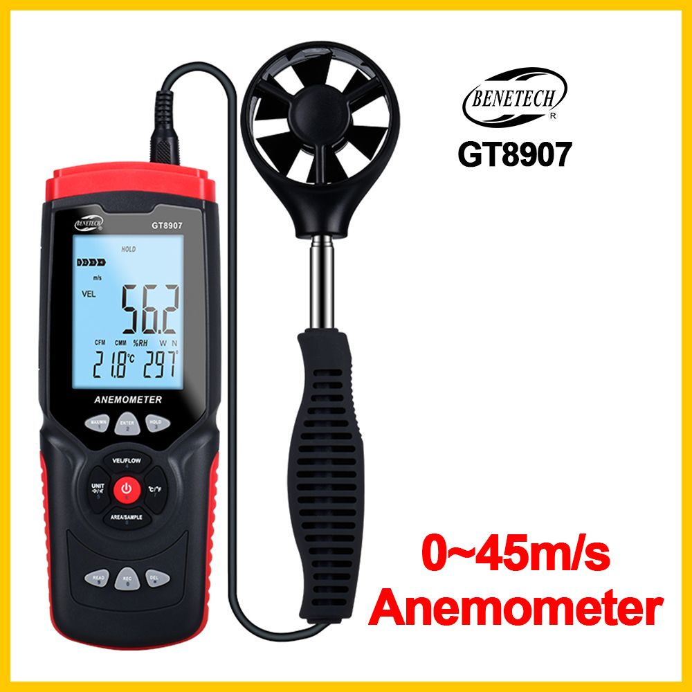 Portable Anemometer Anemometro Gauge Precise Digital