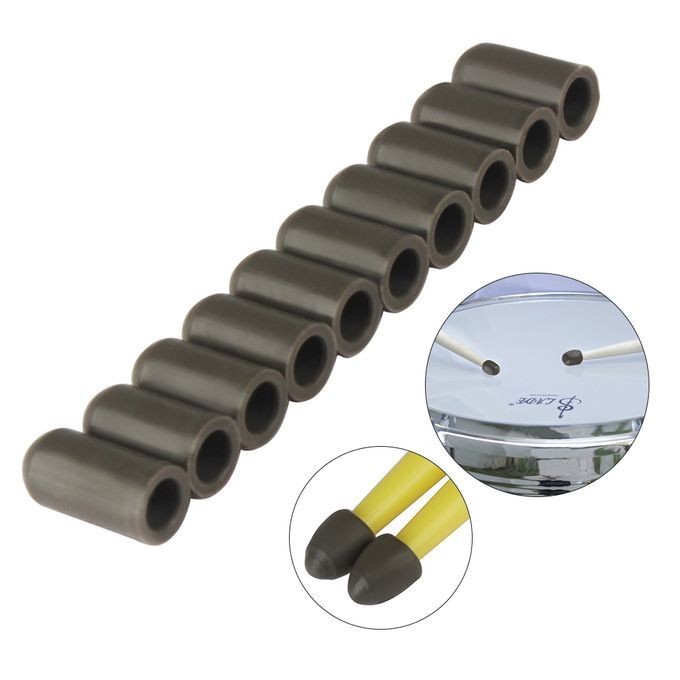10pcs Drumstick Silent Tips Mute Drum Stick Mallet