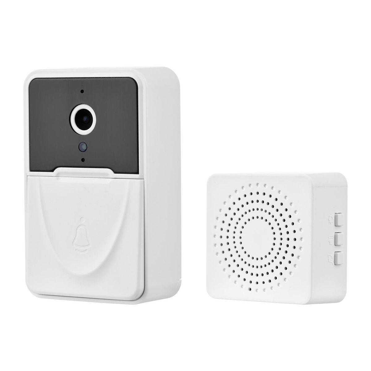 Wireless Video Doorbell Camera Visual Smart Security Doorbell with  Night Vision 2-Way Audio Real-Time Monitoring