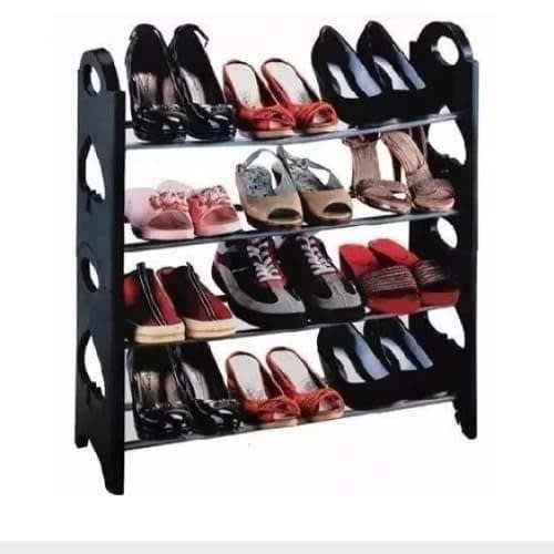 12 Pairs Stackable Shoe Rack