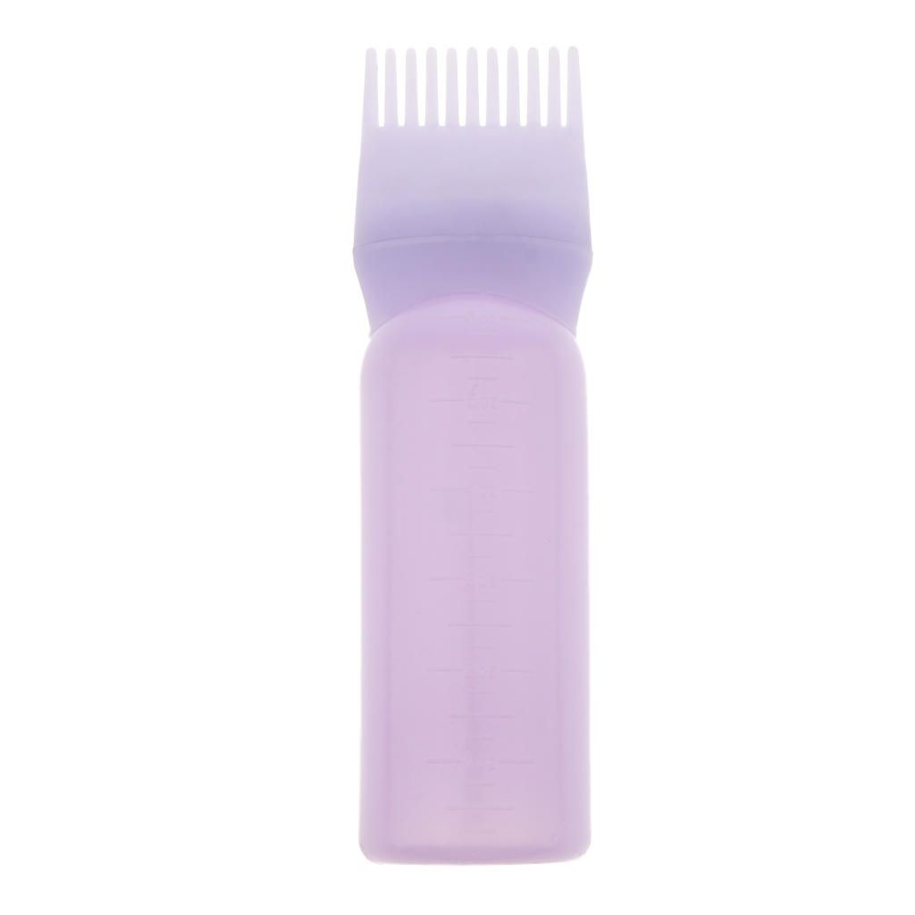 Root Comb  Bottle Applicator Salon Hair Color Dispenser Purple