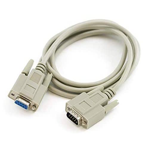 DB9 Male to Female RS232 Extension Serial Cable For PC Mac Linux