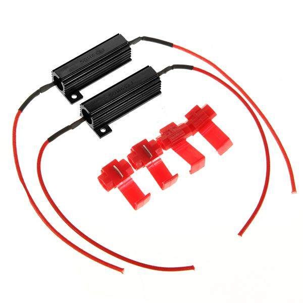 50W 6&Omega; Black Load Resistor LED Turn Signals Indicator Light Flash Rate