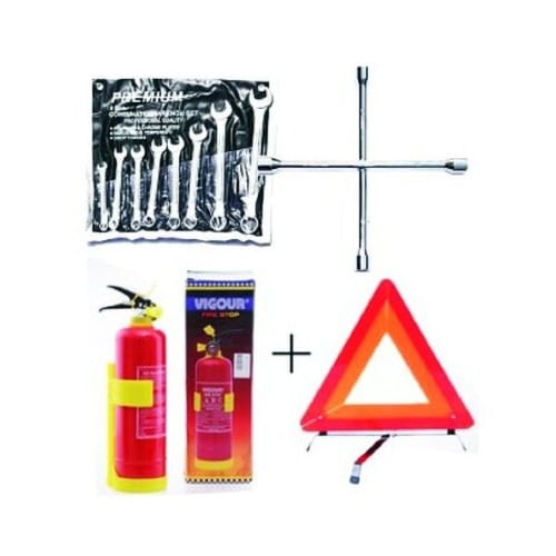 Fire Extinguisher  Wheel Spanner  8 Pcs Flat  Ring Spanner  C-Caution Sign