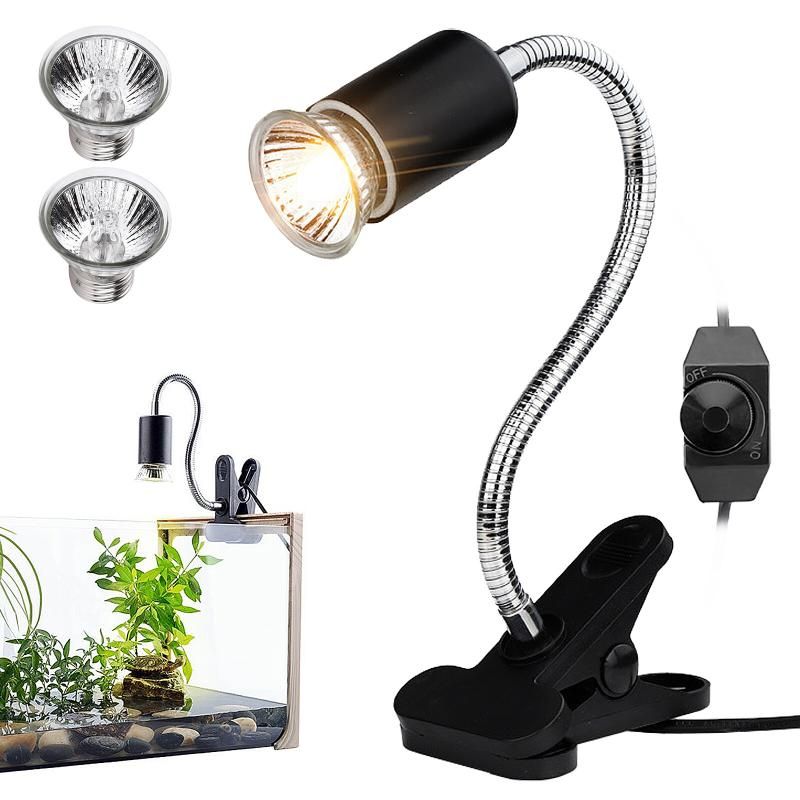 Reptile Heat Lamp UVA UVB Basking Lamp With Bulb (US Plug)