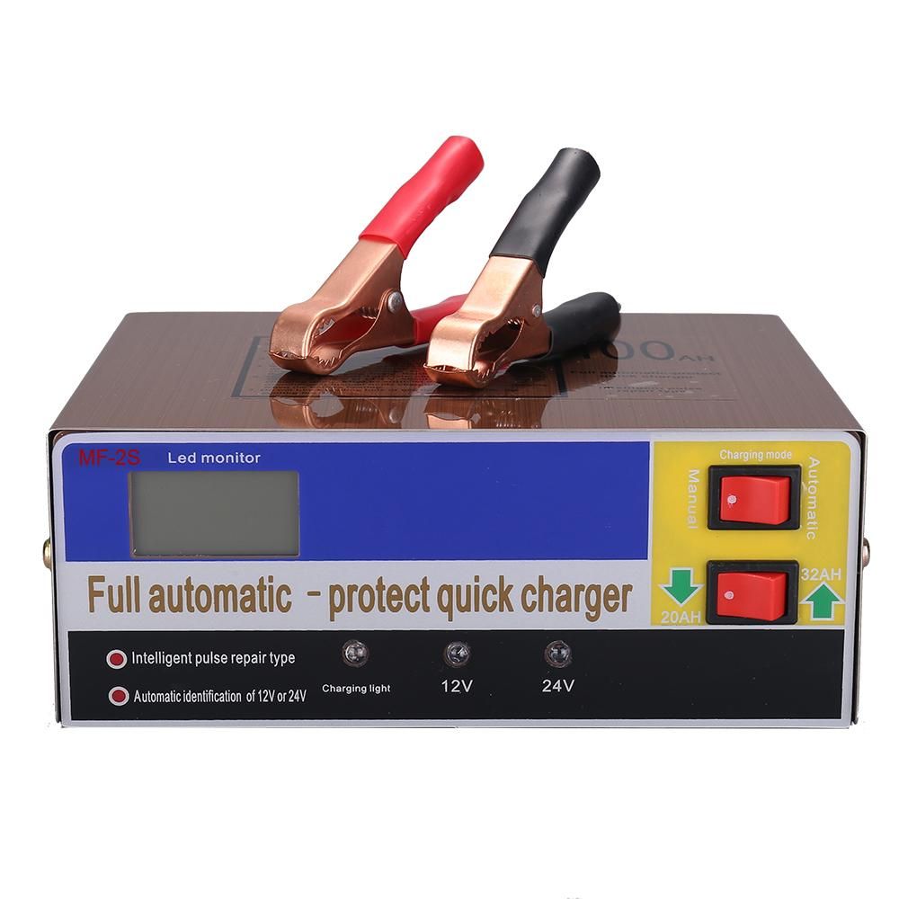 12V/24V Intelligent Automatic LED Charger Pulse Repair Type Maintainer for Lead Acid Battery and Lithium Battery 140W AC110V