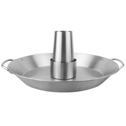 Stainless Steel Roast Chicken Pan Removable BBQ