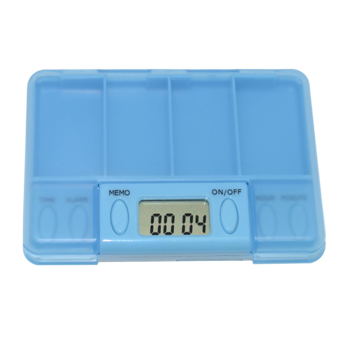 4 G-rid M-edicine Storage Box Separated P-ill Organizer With