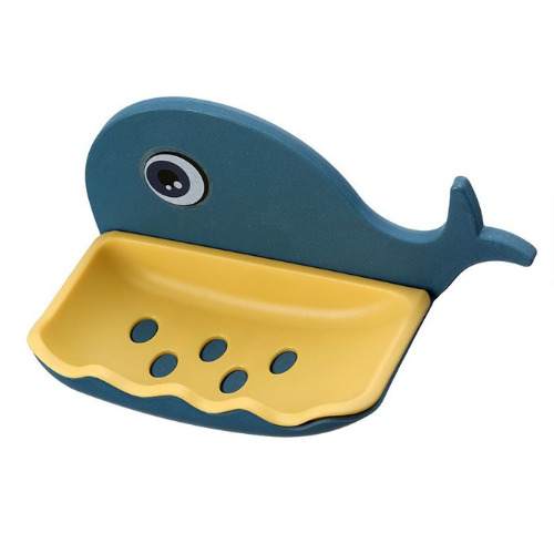Soap Holder Dish Fish Shape - Blue