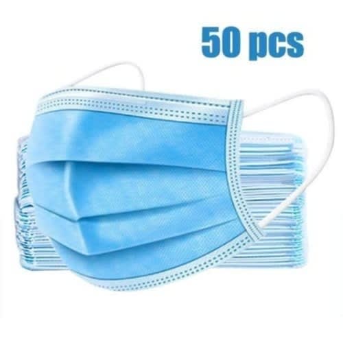 Surgical Disposable Face Nose Mask 3 Layer Protection - 50pcs