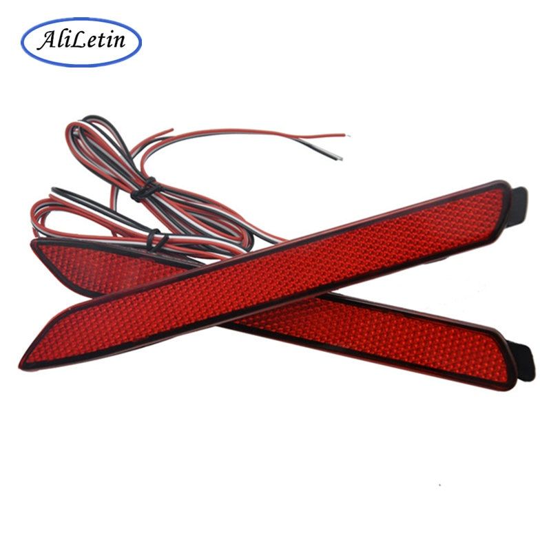 Reflector LED Back Tail Rear Bumper Brake Lamp Fog For
