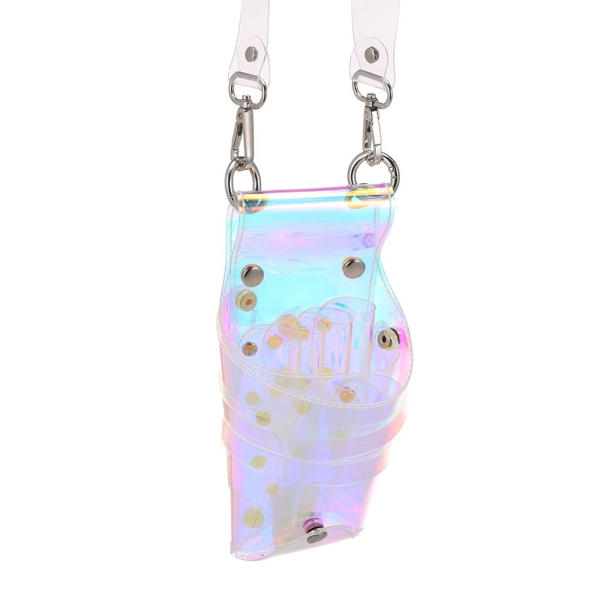 Transparent Scissors Bag Salon Hairdressing Tools Pockets