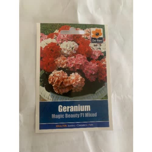 Geranium F2 Mixed Seed Packet-6 Seeds