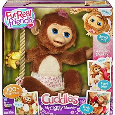 Furreal Friends Cuddles My Giggly Monkey Pet