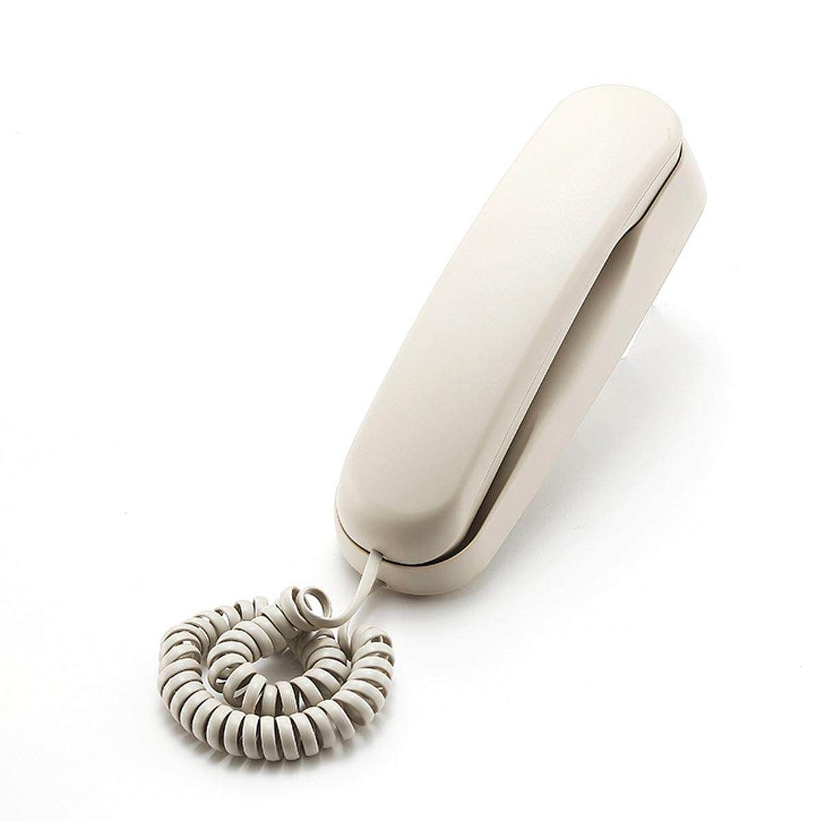 WHITE Wall Mount Home Corded Phone Telephone Business Home Office Desktop Phone Beige