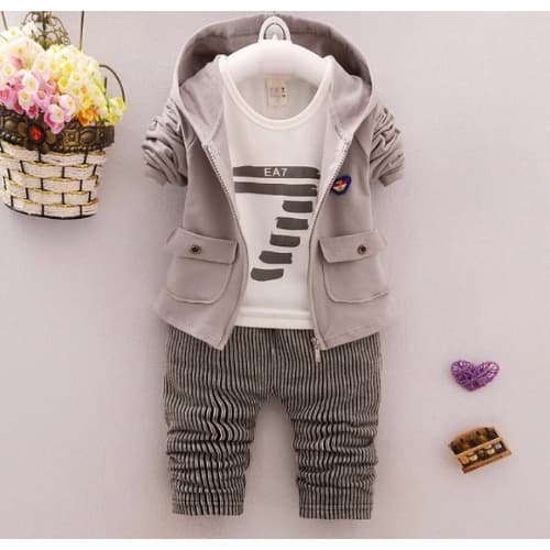 Latest Boy's 3pcs Hooded Outfit