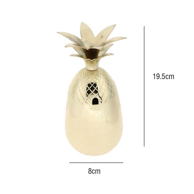 Creative Cocktail Tumbler Pineapple Mug Drinking Cup For Home Gold