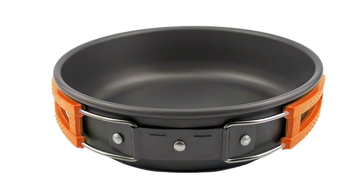 Camping Cooking Picnic Pot Kettle Non Frying Pan Set