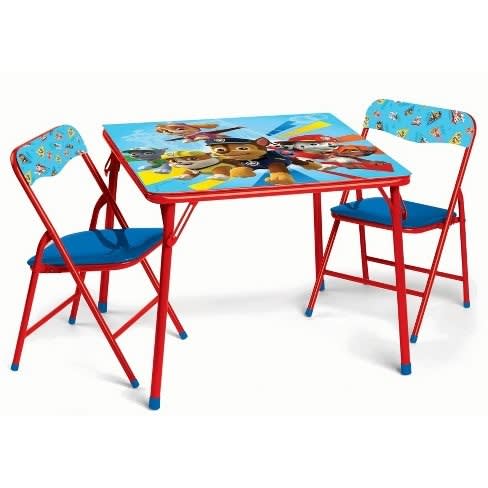 Paw Patrol Kids Erasable Activity Table With 2 Chairs