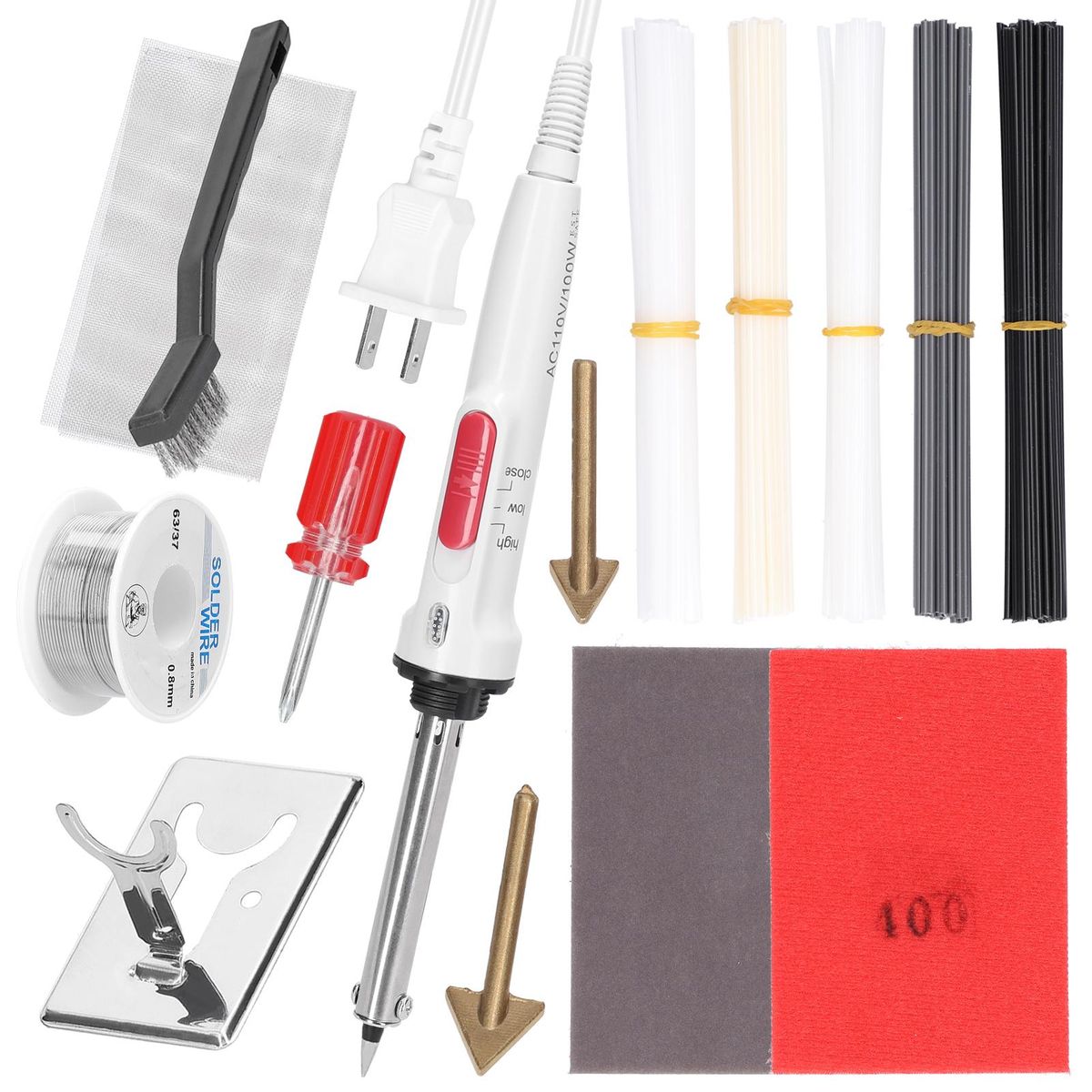 Handy Plastics Welding Device Garage Tools ABS PVC PE Repairing Machine Car Bumpers Repairing Tool Plastics Smoothing Tool