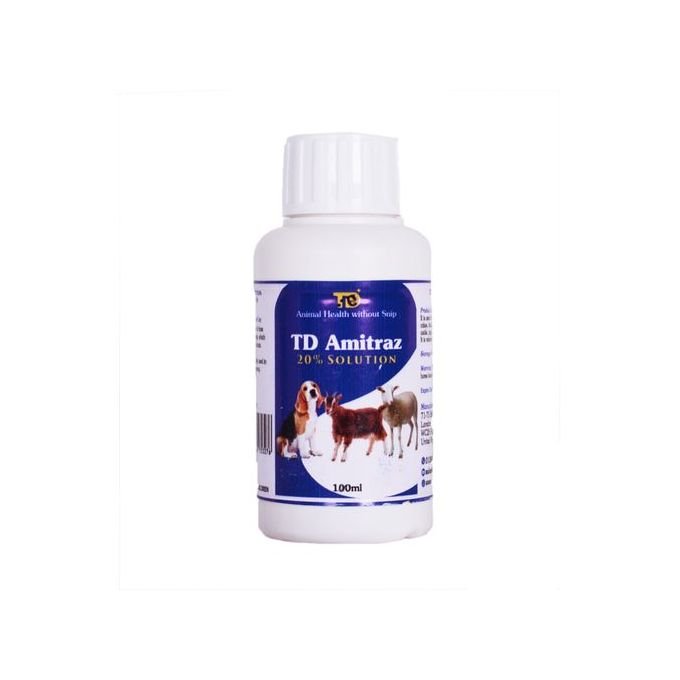 TD Amitraz 20% Solution Mange Tick Flea Killer Insecticide