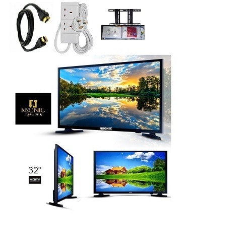 32'' Full Hd Led Tv + Wall Bracket+ Surge + Socket+HDMI Cable