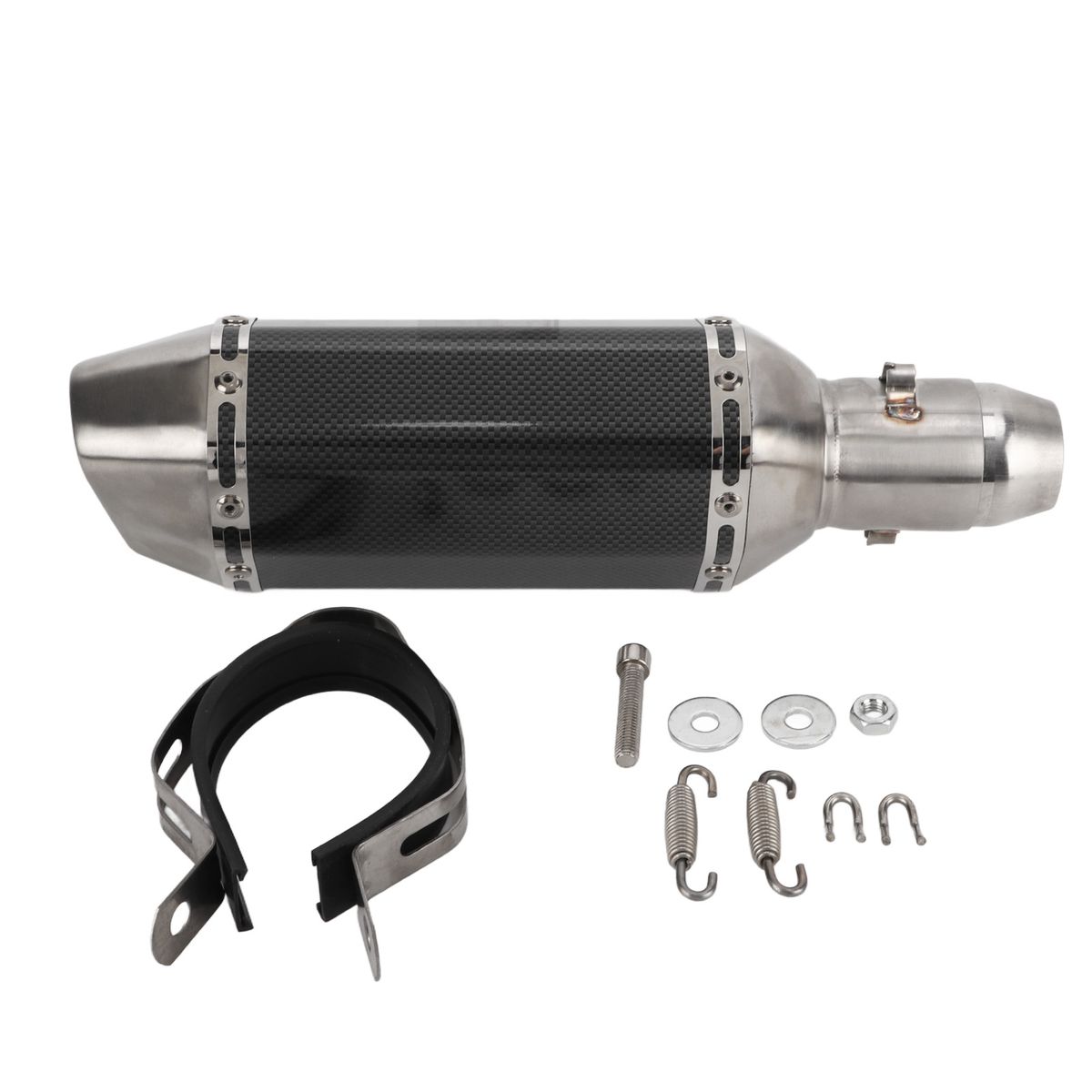 310mm Motorcycle Exhaust Muffler Pipe Universal For 38‑51mm