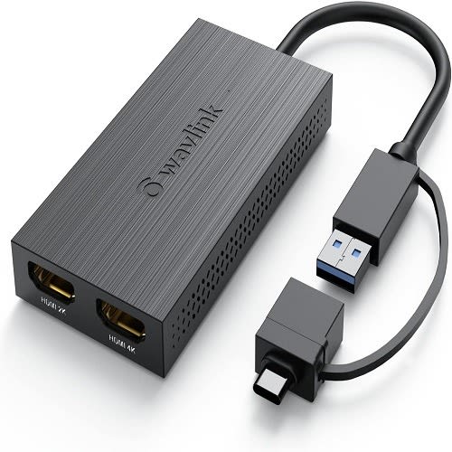 Wavlink Usb 3.0 To Hdmi For Dual Monitors - Usb C To Hdmi Universal Video Graphics Adapter - 4k@30hz