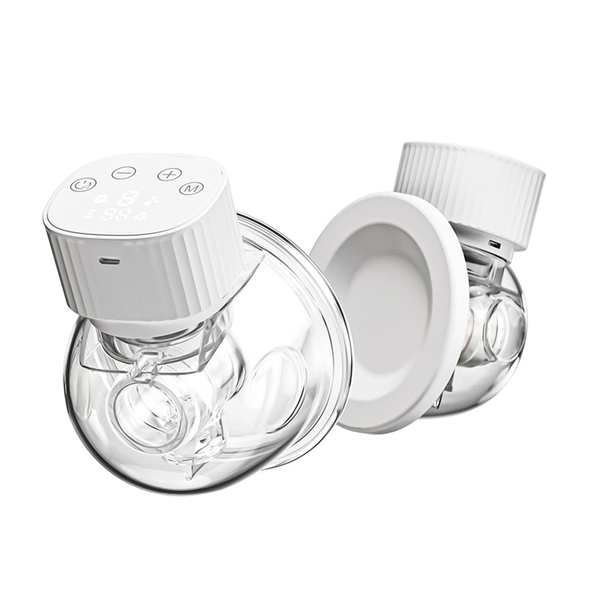 2Pcs Hands Free Wearable Invisible Breast Pump Portable