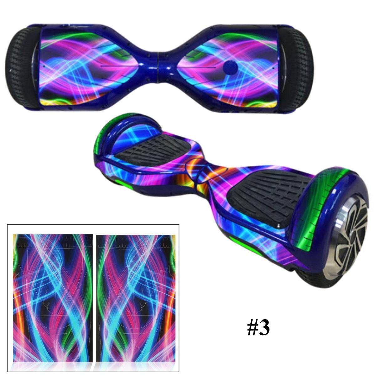 6.5'' Electric Scooter Balancing Hoverboard Shell Case Cover Sticker Skin Decal Three