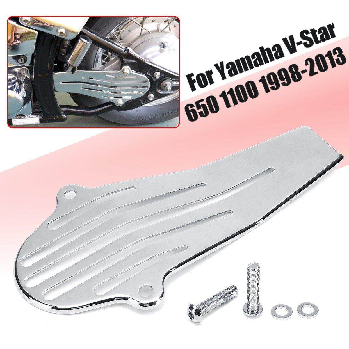 Chrome Metal Plate Drive Shaft Cover For Yamaha V-Star 650 1100 1998-2013 Chrome