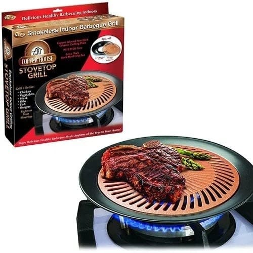 Smokeless Indoor Stove-top Barbecue Grill