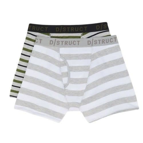 Premium Fabric 2 Pack Boxers Brief In Grey/khaki