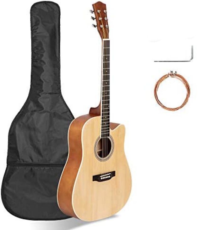 Acoustic - Electric Guitar 40Inch Big Size With Bag